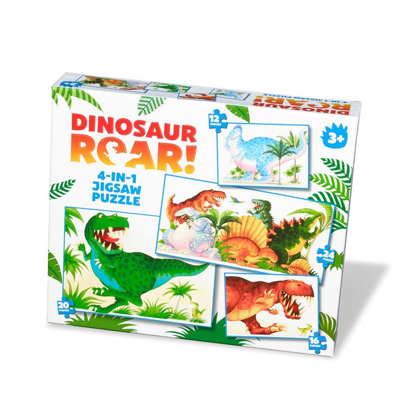 Dinosaur Roar 4 in 1 Puzzle