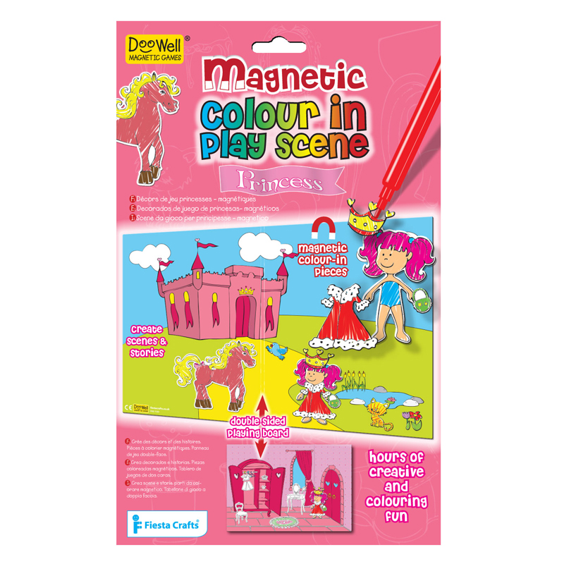 Princesses Magnetic Colour in Play Scene