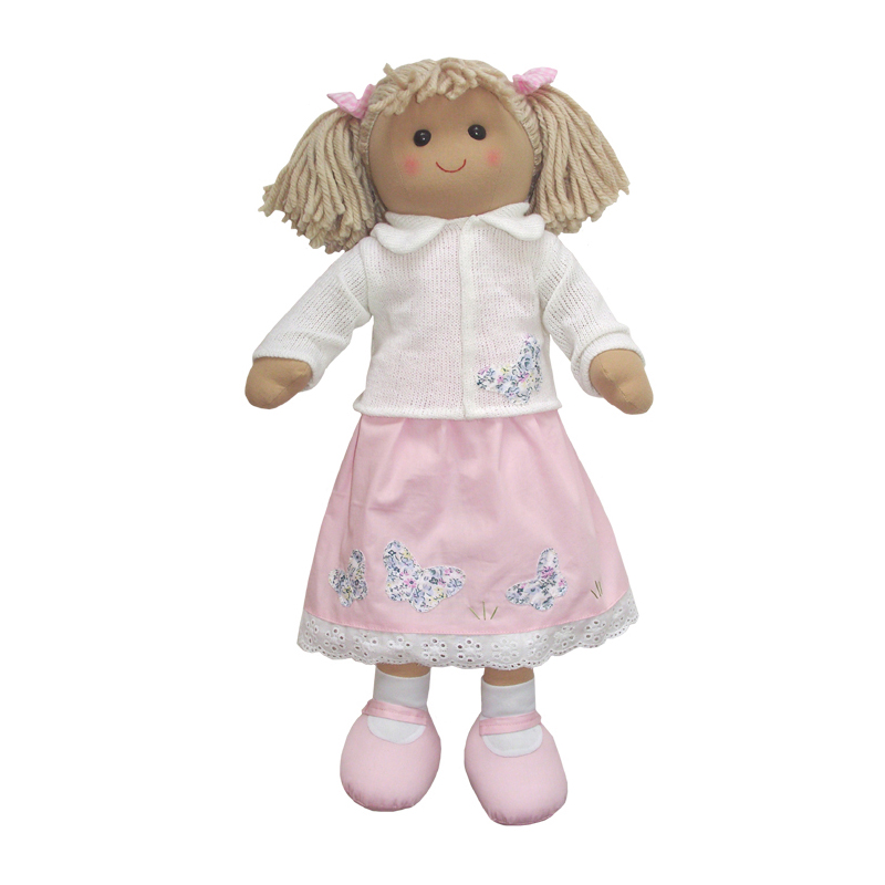 Rag Doll 60cm Pink Dress