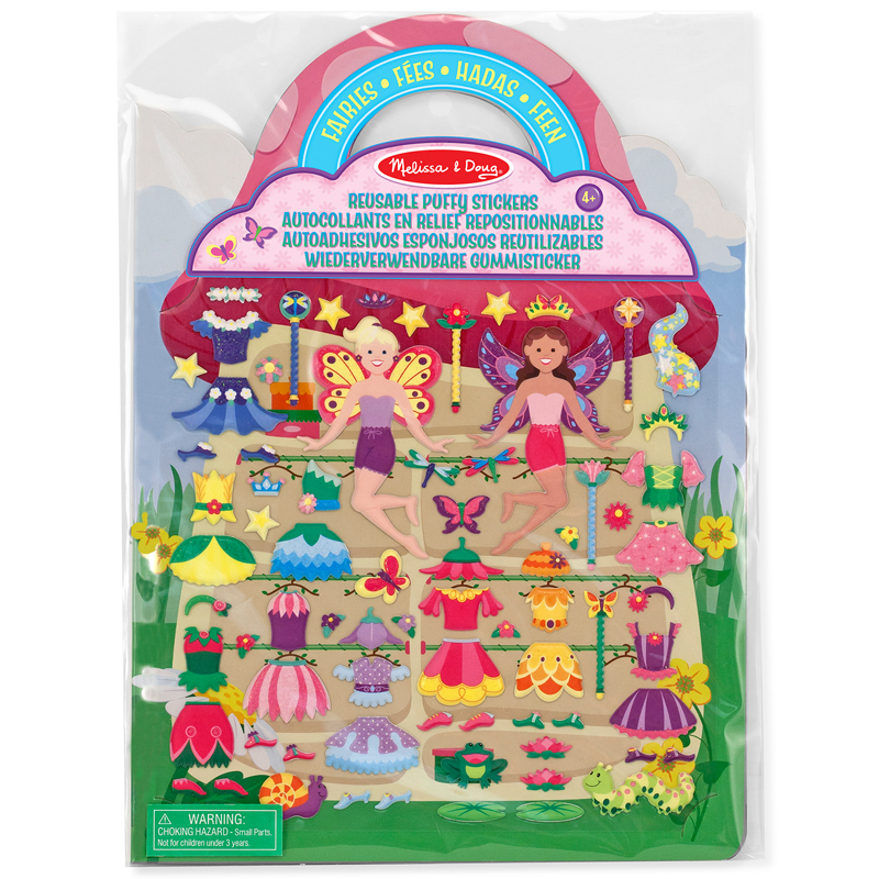 Reusable Puffy Stickers Fairies