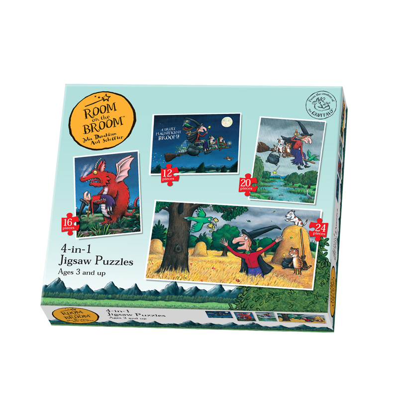 Room on the Broom 4 in 1 Puzzle