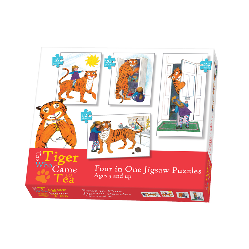 The Tiger Who Came to Tea 4 in 1 Puzzle