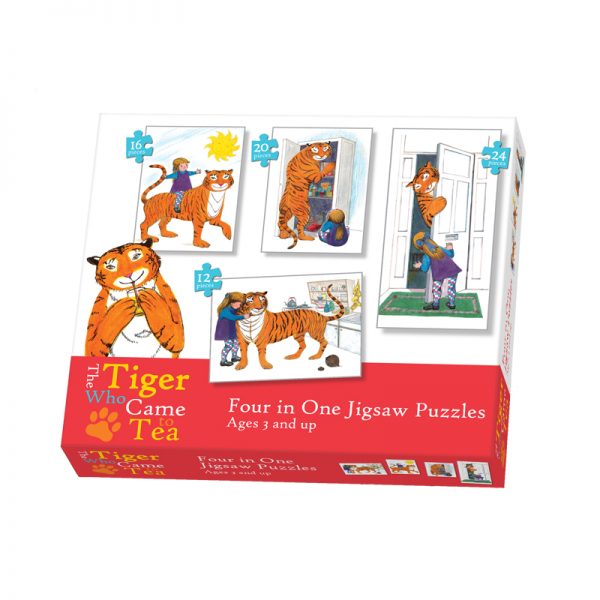 The Tiger Who Came to Tea 4 in 1 Puzzle