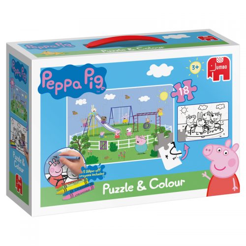 Peppa Pig Puzzle & Colour