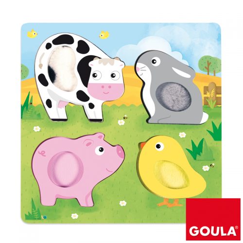 Farm Animals Tactile Wooden Puzzle