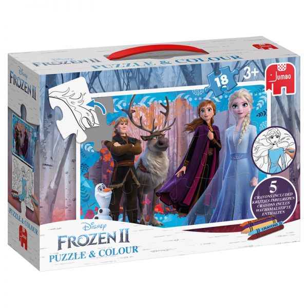Disney Frozen 2 - Puzzle & Colour