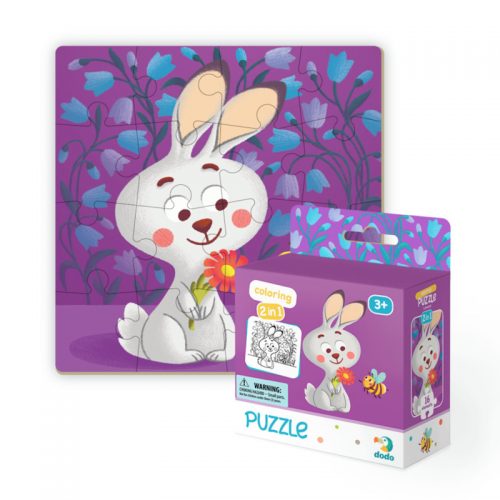 Colouring Puzzle 2 in 1 - Rabbit