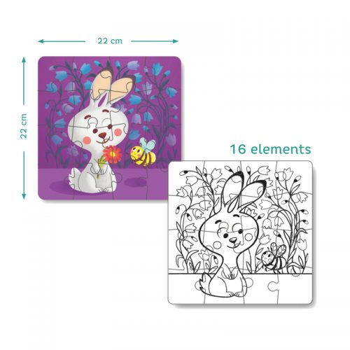 Colouring Puzzle 2 in 1 - Rabbit