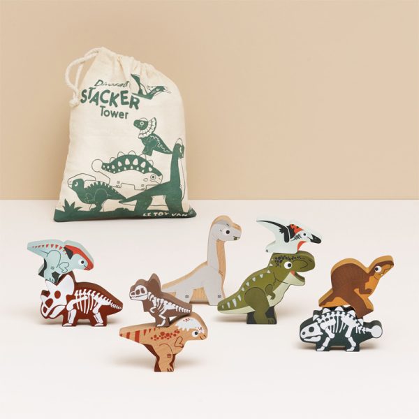 Jurassic Stacking Dinosaurs & Bag - Image 2