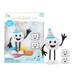 Glo Pals Light Up Sensory Toy Character Pack Whiye - Party Pal