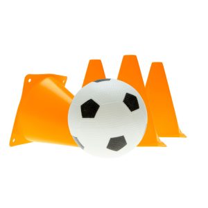 Soccer Ball and Cones